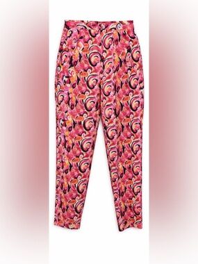 🩷 NWT! ZARA Retro Swirl Print Cropped Pants